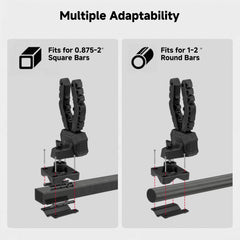 KEMIMOTO clamp close-up showing auto-clamping for secure hold