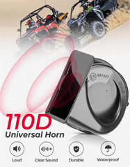 KEMIMOTO column switch installed in UTV steering column demonstrating neat fitment