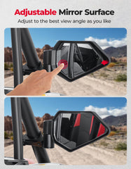 KEMIMOTO convex center mirror leopard shape offering wider view