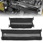 KEMIMOTO front view of dash net showing compact storage benefit