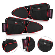 KEMIMOTO door bag front view showing storage and pocket benefits