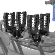 KEMIMOTO front view showing dual holders and secure mounting benefit