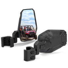KEMIMOTO front-facing mirror mounted showing clear rear visibility benefit