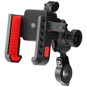 KEMIMOTO front handlebar mount showing secure grip and clear screen view