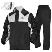 KEMIMOTO front view of jacket and pants showing full coverage and protection