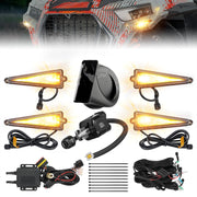 KEMIMOTO front package assembly showing all kit components for quick install