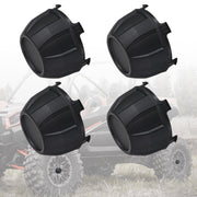 KEMIMOTO front view of hub caps showing fit and finish, durable protection