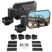 KEMIMOTO front view mirror showing clear reflection and rugged design benefit