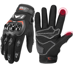KEMIMOTO front view showing glove fit and styling with improved control