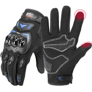 KEMIMOTO front view gloves showing fit and cuff comfort
