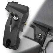 KEMIMOTO front view of locking parking brake lever showing secure design