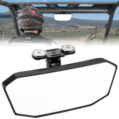 KEMIMOTO front view of magnetic mirror offering wide visibility