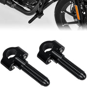 KEMIMOTO front view mounted on crash bar showing secure clamping benefit
