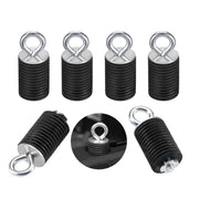 KEMIMOTO front view of six black anchors showing durable finish and compact design for secure cargo