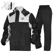 KEMIMOTO front jacket view showing waterproof protection and secure closure benefits