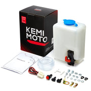 KEMIMOTO front view reservoir pump showing compact fit and easy replacement benefit