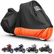 KEMIMOTO front view showing full touring coverage and weather protection
