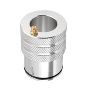 KEMIMOTO front view of 44mm aluminum greaser showing seal and port, improves clean greasing