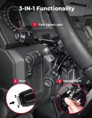 KEMIMOTO harness close-up with labeled connectors for quick plug-and-play installation