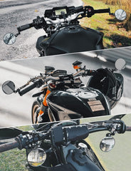 KEMIMOTO mirror lens detail showing clear wide field of vision