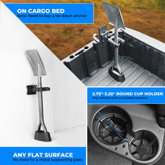 KEMIMOTO mounted in Polaris dashboard cup holder for secure transport benefit