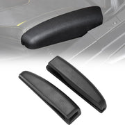 KEMIMOTO front view of both seat side pads showing fit and protection