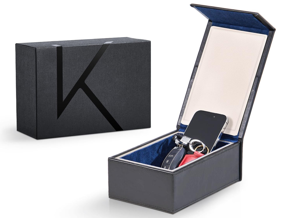 KENARK front view of KK7 Faraday box showing sleek closed design and protection