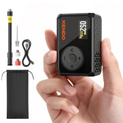 KENDO mini front view showing compact body and controls for easy carry