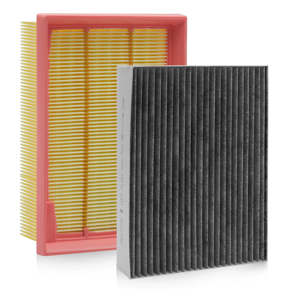 KEQGPCBE front packaging showing both filters and clear fit compatibility