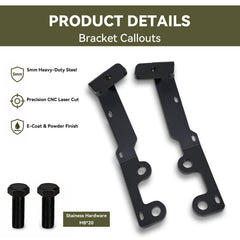 KERVANCH side profile of mounted bracket illustrating low-profile benefit