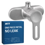 KES front view brushed nickel finish showcasing durable aesthetics and corrosion resistance