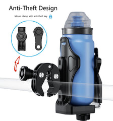 Kewig clamp mounted on handlebar demonstrating strong grip benefit