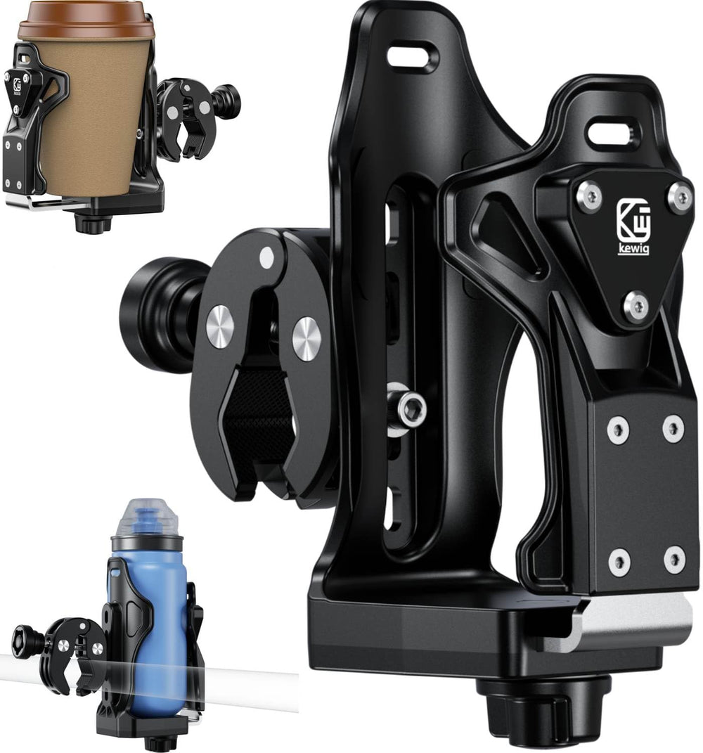 Kewig front view of cup holder showing secure fit and quick access