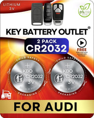 Key Battery Outlet front packaging showing two CR2032 batteries and screwdriver for quick replacement