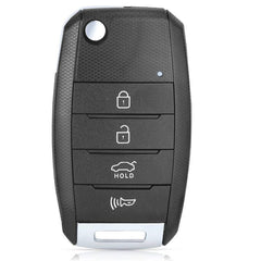 Keyecu front of fob showing 4-button layout and fit for Kia Soul, clear replacement benefit