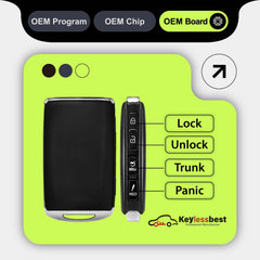 Keylessbest open battery compartment showing accessible battery slot for quick replacement
