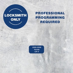 KeylessOption back housing label showing FCC ID area for compatibility confirmation benefit