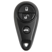 KeylessOption front view remote showing three-button layout and easy replacement