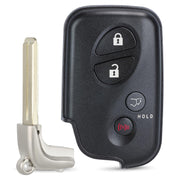 Keymall front view key fob showing four-button layout and sleek black finish for easy replacement