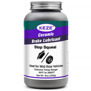 Keze brush-top can front view showing label and easy application benefit