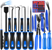 Keze front layout showing all 17 pieces for workshop convenience