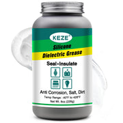 Keze front packaging showing tube and label, protects car connections
