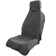 KIGEMOS front seat cover installed protecting upholstery and providing comfort