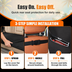 KIGEMOS installed with dog on seat demonstrating secure non-slip hold