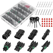 Kikerike front packaging of 502-piece connector kit showing contents and benefits