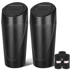 Kincown front view lidded trash can showing compact design and neat storage