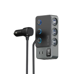 KirkasVue front view showing all ports and compact design for organized charging