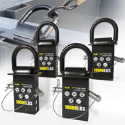 KJE front view of 4-pack D-rings showing product and benefit of multiple anchors