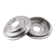 KJYDXYS front view of rear brake drums showing fit and finish benefit