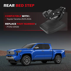 KLN tailgate step close-up of textured tread for secure, non-slip footing